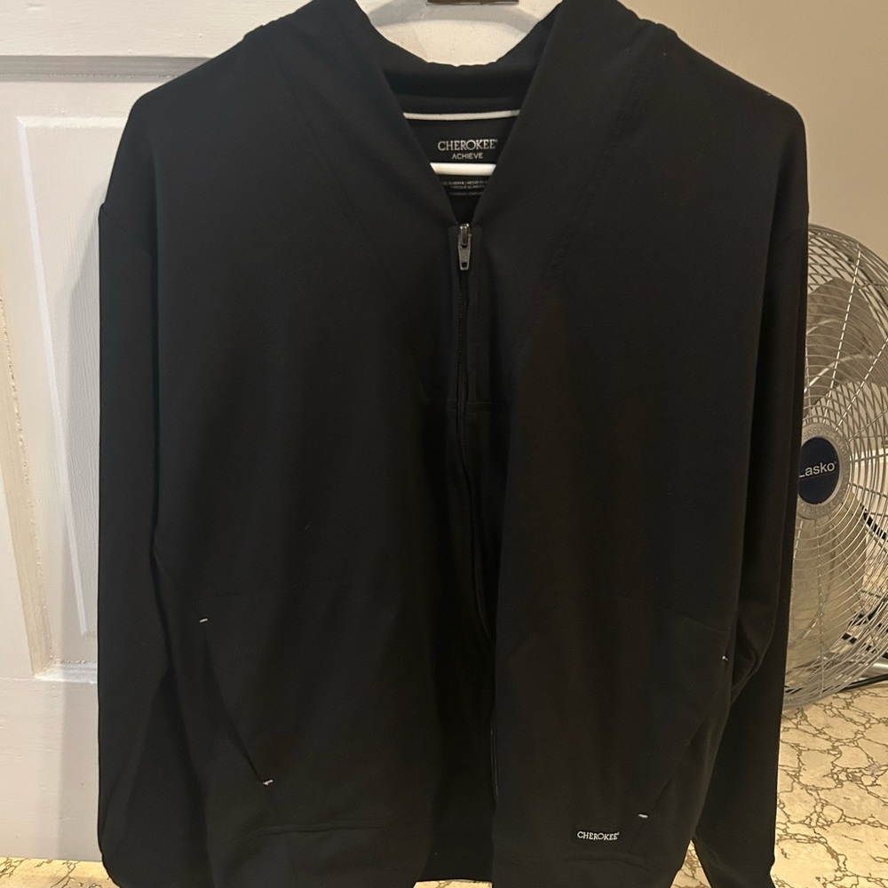 Cherokee Black Scrub Jacket